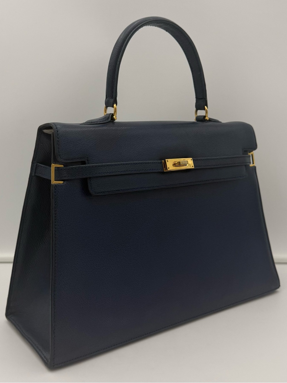🐢MORABITO COUSU MAIN 1905 PARIS • SCALA 34 Bag in Blue • Made in FRANCE